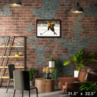 Patrice Bergeron 20x29 Boston Bruins - Toile encadree - 31" x 22"-Sous licence officielle de la LNH et de l'AJLNH