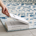 Modway - Reflect Treillis marocains Tamako Diamond et Chevron Tapis intérieur / extérieur 8 pi l x 10 pi L - Ivoire et bleu-Sisal 100% polypropylène