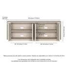 Hudson&Canal - Meuble TV Canton pour téléviseurs jusqu'à 75" - Blanc aulne-8