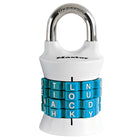 Master Lock - Serrure à combinaison verticale à 4 lettres à régler soi-même-Fiche incluse contenant une liste de combinaisons suggérées
