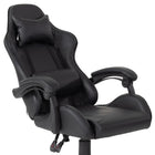 Chaise de jeu Ravagers de CorLiving - Noir-Les accoudoirs s’inclinent avec la chaise pour plus de confort