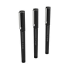 TRU RED - Stylos à bille roulante - Pointe Fine, Noir, Paquet de 3-Les stylos à bille roulante