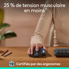 Logitech - Souris trackball sans fil Ergo M575S - Graphite-Travaillez comme vous le souhaitez: profitez d'un contrôle amélioré avec 3 boutons personnalisables, des raccourcis rapides et Smart Actions, ajustez la vitesse du curseur selon vos préférences avec l'application Logi Options+ 