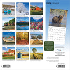 Wyman Publishing - 2026 Canada Calendrier mural Suspendu Mensuel - 30,5 cm l x 61 cm H - Bilingue-Conception Durable - Le papier robuste et de haute qualité empêche le froissage et le débordement de l'encre, et la reliure durable assure la longévité tout au long de l'année