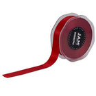 JAM Paper - Ruban de satin double face - 7/8" l x 25 m - Rouge-Couleur: Rouge