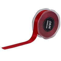 JAM Paper - Ruban de satin double face - 7/8" l x 25 m - Rouge-Couleur: Rouge