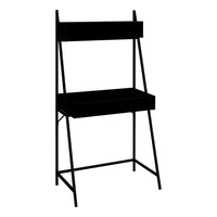 Monarch Specialties - 7330 Bureau 32 po L - Noir/Metal Noir-Bureau échelle de style contemporain fini noir