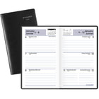 AT-A-GLANCE - Agenda de poche hebdomadaire 2025 - 6 3/16 po H x 3 1/2 po l - Noir - Bilingue-Format des pages : 6 3/16 po H x 3 1/2 po l