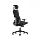 Kopplen - Chaise De Bureau Avec Appui-tête Et Accoudoirs - Noir-Siège en mousse moulée durable : Conserve sa forme pendant plus de 5 ans.