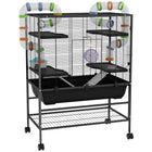 PawHut - Cage à hamster roulant 43 po avec système de tubes tunnels et étagère de rangement-Un espace spacieux favorise l’exploration et les possibilités d’exercice