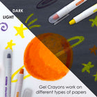BAZIC Products - Crayons gel soyeux lavables - 2 paquets de 24-Ces crayons sont non toxiques, sans acide, conformes à la norme ASTM D-4236.