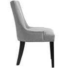 Modway - Marquis Tissu Chaise à manger - Gris clair-Rembourrage en mousse dense