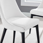 Modway - Viscount Tissu Chaise à manger - Blanc-Tissu fin en polyester