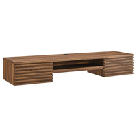 Modway - Render Fixation murale Bois Bureau - Noyer-Bureau du milieu du siècle