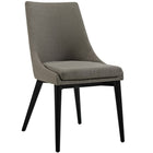 Modway - Viscount Tissu Fauteuil d’appoint de salle à manger Ensemble de 2 - Granite-Rembourrage en mousse dense