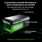 Yoshino - Générateur solaire portable à semi-conducteurs 4 000 W avec 3 panneaux solaires portables de 200 W-CONCEPTION COMPACTE RÉCOMPENSÉE – Une seule cellule à semi-conducteurs détient plus du double de la capacité d’une cellule de batterie LiFePO4. Cela maximise l’efficacité énergétique dans une unité plus petite, plus légère et plus compacte. Pourquoi transporter du matériel lourd, avec Yoshino, vous n'êtes pas obligé de le faire.