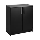 Prepac - Armoire sur plancher Elite 32 po - noir-Surface de travail en mélamine robuste d'un pouce d'épaisseur