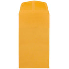 Jam Paper - Enveloppes recyclées n° 6 pour pièces de monnaie, 3 3/8 po H x 6 po l, Kraft brun, Paquet de 50- Dispose d'un rabat droit avec fermeture gommée et finition papier lisse