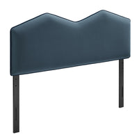 Modway - Cosette Performance Velvet Tête de lit Queen size, Bleu Cadet-Velours de performance résistant aux taches