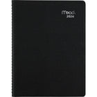 Mead - Cahier de rendez-vous hebdomadaire/mensuel Contempo 2026 - 10 7/8 po H x 8 1/4 po l - noir - bilingue-12 mois avec onglet : janvier 2026 à décembre 2026