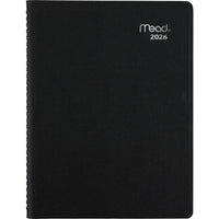 Mead - Cahier de rendez-vous hebdomadaire/mensuel Contempo 2026 - 10 7/8 po H x 8 1/4 po l - noir - bilingue-12 mois avec onglet : janvier 2026 à décembre 2026
