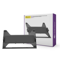 IntekView - Support universel pour ordi portable pour bras de moniteur-Acier et Plastique, Noir