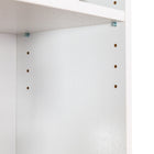 CorLiving - Étagère Teo à 5 Niveaux - Blanc-Choix de Couleur : Disponible en finitions de bois blanc et noir, choisissez l'apparence qui convient le mieux à votre style et au schéma de couleurs de votre pièce.