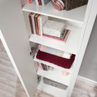 Sauder - Meuble de rangement Merton Hall - Blanc-Instructions claires: Avec des instructions illustrées et des pièces étiquetées, l'assemblage est rapide et facile
