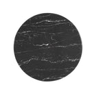 Modway - Lippa Rond de 28 po Faux marbre Bar Table, Noir-Tampon feutre non marquant