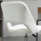 Vinsetto - Chaise de bureau pivotante sans accoudoirs - blanc crème-Couleur : blanc crème