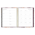 Blueline - Agenda Mensuel 17 Mois D’Août À Décembre - 9 1/4 po H x 7 1/4 po l - Motif Floral - Anglais-Événements importants