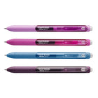 Paper Mate - Stylos gel InkJoy, couleurs Candy Pop, pointe moyenne (0,7 mm), rétractables, 4 unités-La poignée ergonomique et confortable enveloppe tout le stylo gel