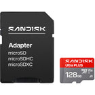 SanDisk - Carte microSD UHS-I Ultra Plus 128 Go-Conception résistante à l'eau et aux chocs