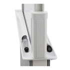 Quartet Chevalet agile - 27,5 po x 60,5 po - blanc/gris (Q293066W)-Le tableau blanc en verre trempé non absorbant est facile à effacer et ne se tache pas, ne laisse pas d'ombrage et ne fait pas de bosse