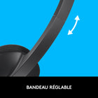 Logitech – Casque d’écoute USB H340-Câble pratique de 6 pieds (1,8 m)