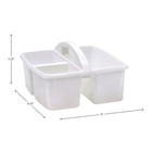 Teacher Created Resources - Stockage en plastique blanc Caddy, Pack de 6-Paquet de 6
