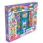 Rainbow Loom - Fluff Kit de bracelet - 600 élastiques - 16 breloques - 25 perles-Le tout nouveau Auto Loom POP