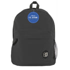 BAZIC Products - Sac à dos classique 17 po noir, paquet de 2-Bretelles et poignée de transport confortablement rembourrées et réglables