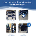 Journey - Déambulateur de mobilité vertical UPWalker Premium Lite - noir-Comprend une conception avec centre de gravité équilibré pour aider à améliorer la sécurité de l’utilisateur