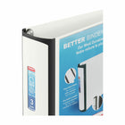 Staples – Reliure Better Binder, 3 po, blanc-Encart facile à insérer de l'intérieur