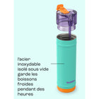 Bubba - Bouteille d’eau DualSip, acier inoxydable isotherme, 710 ml (24 oz)-Compatible avec les porte-gobelets : toujours à vos côtés pendant vos déplacements