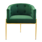 Modway - Savour Touffe Performance Velvet Chaise d’accent - Émeraude-Capacité du poids de la chaise : 300 lb