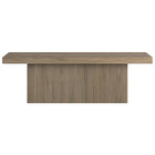 Hudson&Canal - Table basse rectangulaire Torren (122 cm de largeur) - Chêne gris vieilli-La table est fabriquée à partir de matériaux MDF de haute qualité et durables