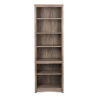 Prepac - Bibliothèque haute - Gris Dérive-Finition en stratifié durable
