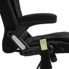 Vinsetto - Chaise de bureau de massage avec vibrations 6 points - noir-Couleur : noir