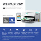 Epson - Imprimante multifonction couleur sans fil EcoTank ET-3930 à réservoirs d’encre géants – Blanc-Use genuine epson ink: For optimal print quality and performance. Non-genuine ink could cause damage not covered by the printer’s limited warranty