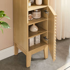 Modway - Render Tall Narrow Armoire de rangement de salle de bain in Chêne-Étagères ajustables