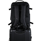CHAMPS - Sac à dos de transport de la collection Onyx - Noir-Sangle de trolley en maille rembourrée pour les bagages à main