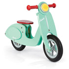 Janod - Scooter à la menthe - Vélo d'équilibre-Vélo d'équilibre en bois intelligent de style rétro pour les aventures en plein air