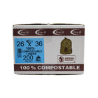 Eco II - Sacs Compostable Industriel - 35 po x 48 po - Givré - paquet de 200 -26 po x 36 po